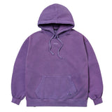 22スクレイプピグメントオーバーサイズヘビースウェットフーディ / 22 SCRAPE PIGMENT OVERSIZED HEAVY SWEAT HOODIE BEIGE / PURPLE / CHARCOAL
