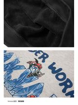 DAKYAM 2023 A/W Wonder Work Worker Gem Miner Illustration Crew Neck Sweatshirt