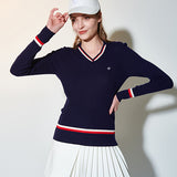 Line ribbed collar knit_NAVY (6658452357238)