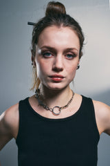 NO.351 [SILVER] GEOMETRY HAVY NECKLACE