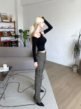 ハイパーツイストトップセット/493. Hyper twist top set (bk, wh, blue, cocoa)