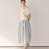 ナイロンボリュームスカート / Nylon volume skirt_grey