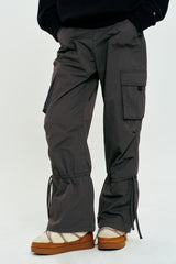 STRING CARGO POCKET PANTS [CHARCOAL]