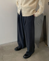 ツイルヘビーナッピングワイドスラックス / twill heavy napping wide slacks 2color