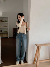 BL Washing Denim Wide Pants