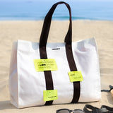 コットン 2WAY キャンバスバッグ / COTTON 2WAY CANVAS BAG-OFF.WHITE+D.BROWN