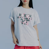 チャビーロゴTシャツ / CHUBBY LOGO TEE SHIRT_LIGHT GREY