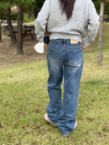 Basic side line point denim