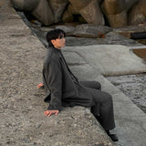 ASCLO Wool Two Tuck Double Jacket (2color)