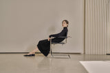 アンバランスニットドレス/UNBALANCED KNIT DRESS_BLACK