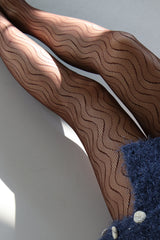 wave mesh tights
