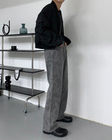 SI クロップドシャーリングアビエーションジャンパー / SI Cropped Shirring Aviation Jumper (2 colors)