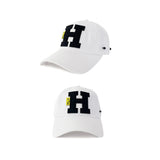 H-BALL CAP_WHITE (6688618905718)