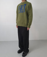 RE:ON RELAXED KNIT SWEATER (KHAKI)