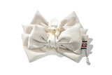 リボンヘアクロークリップ / RIBBON HAIR CLAW CLIP_OATMEAL