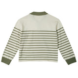 STRIPE COLLAR KNIT_OLIVE (6600102051958)