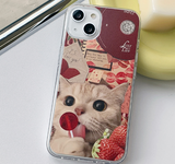 キャットチュップスコラージュフォーンケース / Cats Chups Collage Phone Case