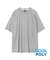 ストライプエアコンフォートショートスリーブTシャツT68/Striped Air Comfort Short Sleeved T-Shirt T68 Black