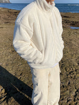 Pleddy Rabbit Fur Zip Up Jacket (5color) (6617705087094)