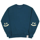 エルボー スプレー ドット スマイル ドローイング スウェットシャツ / Elbow Spray Smile Drawing Sweatshirt