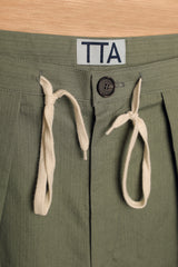 ユーティリティポケットパンツ / UTIL POCKET PANTS-HERRINGBONE KHAKI
