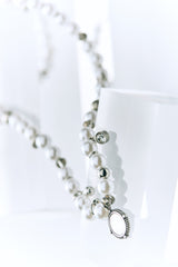 Antique mirror neckalce