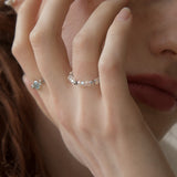 クリスタルサージカルボールリング/Crystal surgical ball ring