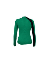 FLOWER EMBROIDERY TWO TONE LONG SLEEVE (2 COLOR) (6682310082678)