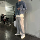 セミオーバーチャイナデニムジャケット / LMN Semi-Overs China Denim Jacket (blue)