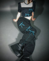 リボン ジョガーパンツ / Ribbon Jogger Pants(blue-Green)