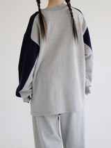 JeffersonVネックスウェットシャツ/Jefferson V-Neck Sweatshirt (2color)ね