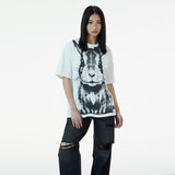 ビッグラビットルースTシャツ / WHITE BIG RABBIT LOOSE T-SHIRT