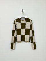 チェックホールニット/CHECK HOLE KNIT