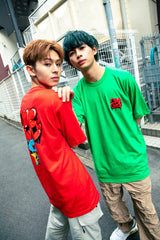 コラボレーション半袖Tシャツ（グリーン）I ONE N' ONLY × SSUNDAYY