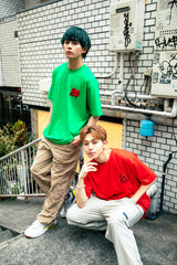 コラボレーション半袖Tシャツ（グリーン）I ONE N' ONLY × SSUNDAYY