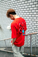 コラボレーション半袖Tシャツ（レッド）I ONE N' ONLY × SSUNDAYY