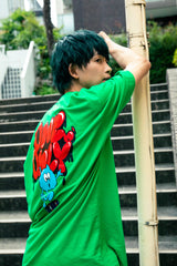 コラボレーション半袖Tシャツ（グリーン）I ONE N' ONLY × SSUNDAYY