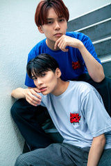 コラボレーション半袖Tシャツ（グレー）I ONE N' ONLY × SSUNDAYY