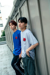 コラボレーション半袖Tシャツ（グレー）I ONE N' ONLY × SSUNDAYY
