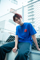 コラボレーション半袖Tシャツ（ブルー）I ONE N' ONLY × SSUNDAYY