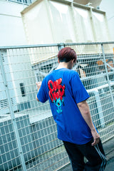 コラボレーション半袖Tシャツ（ブルー）I ONE N' ONLY × SSUNDAYY